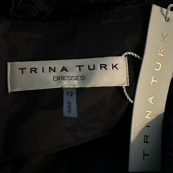 Trina Turk black lace mini dress size 12 - Picture 11 of 11